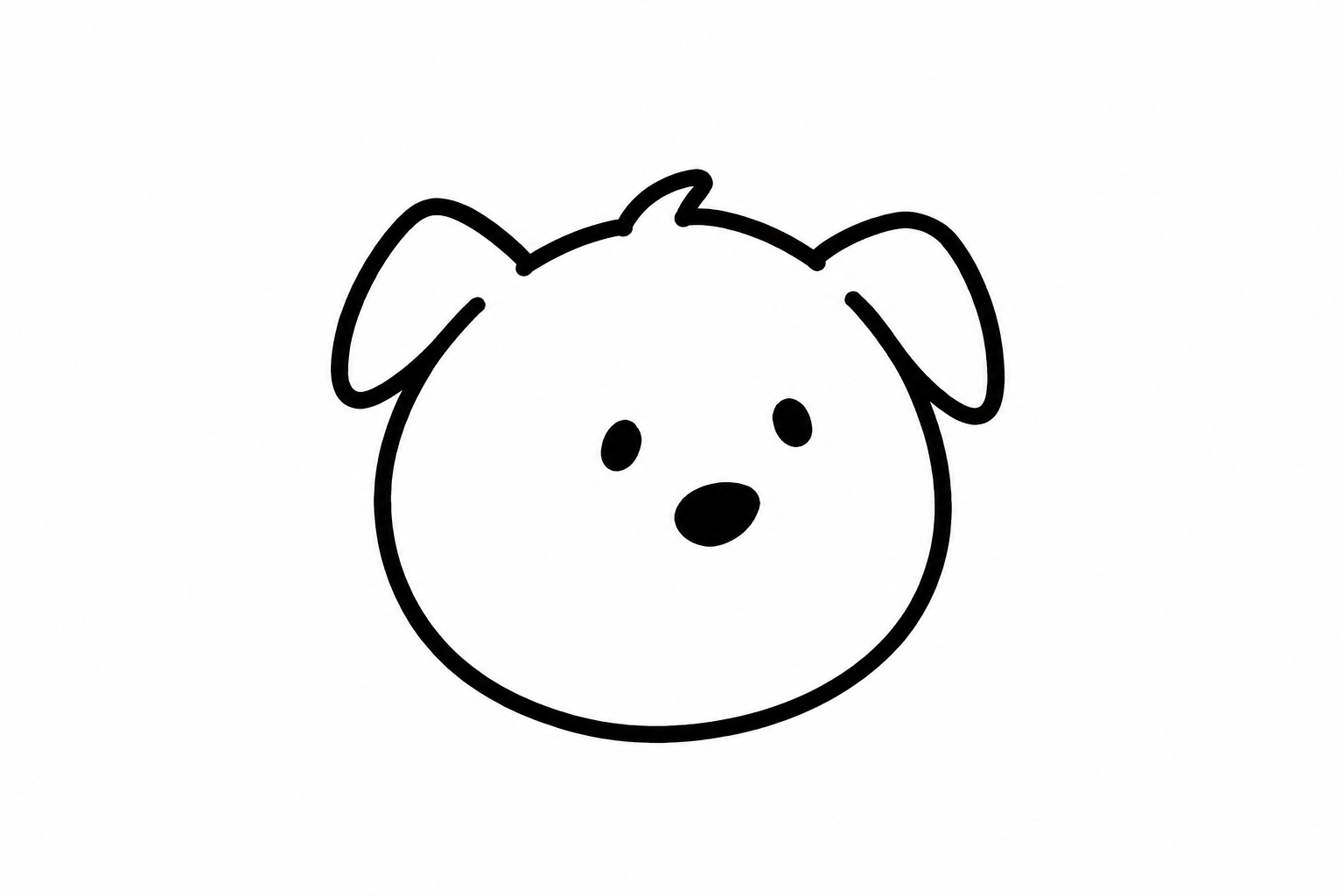まるい犬